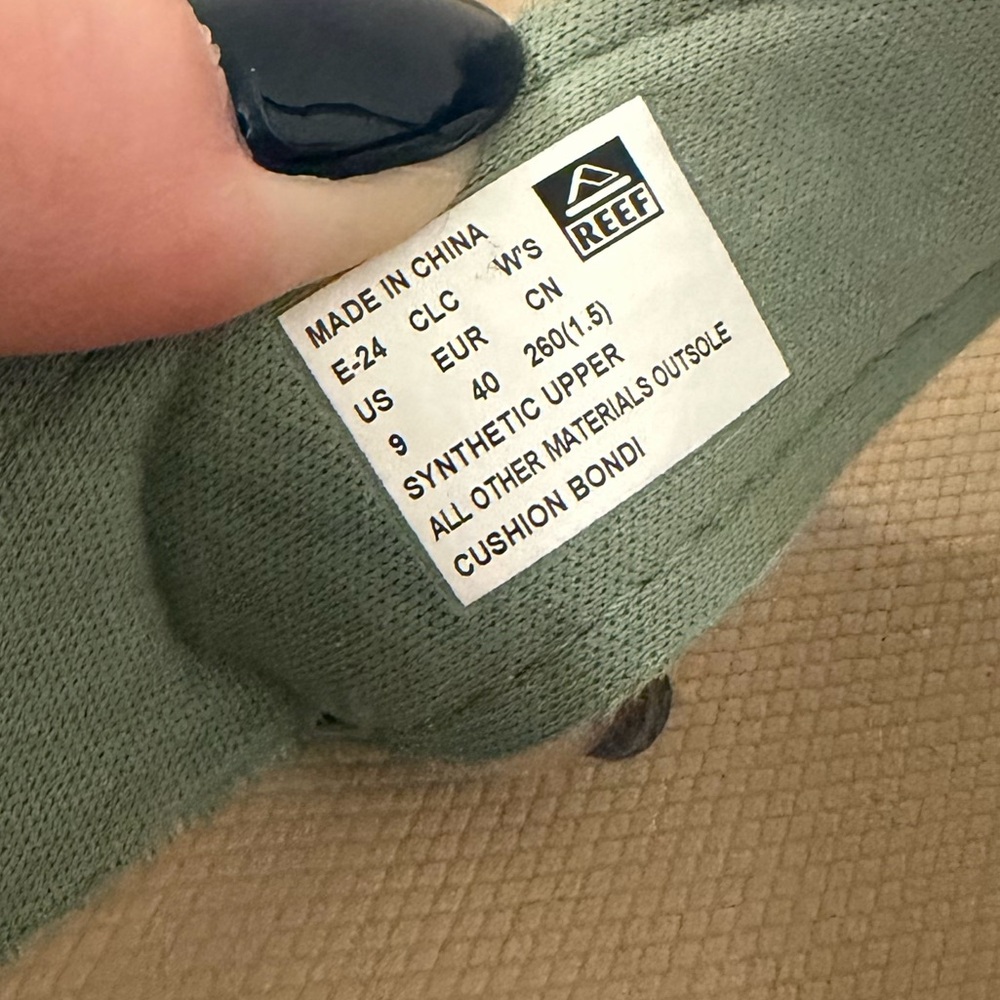 Reef Cushion Bondi sandals in frosty green - Picture 4 of 4